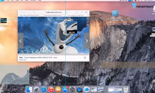 Instructions on how to take a screenshot, including different methods available depending on the Mac