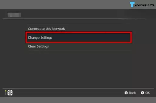 Choose the connection from Network Settings