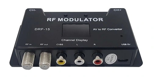 What is the purpose of an RF modulator?